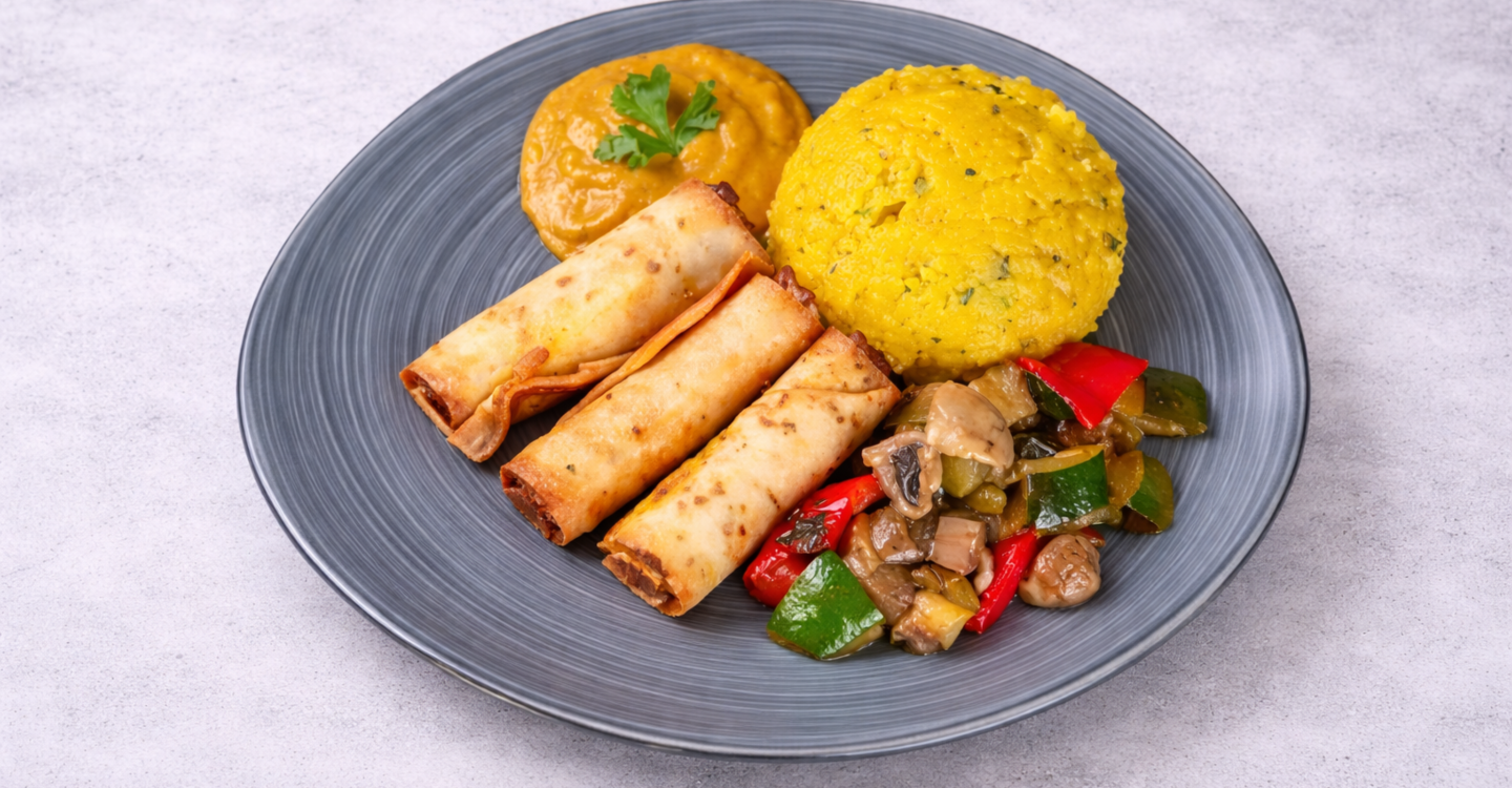 Tacosi sa dimljenim tofuom i seitanom - Aromatična palenta - Povrće iz woka