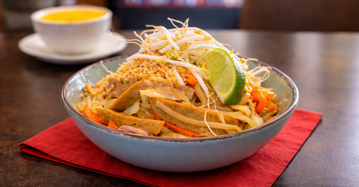 Medaljoni tempeha u umaku od vrganja - Egzotični basmati rižoto - Pareno zeleno