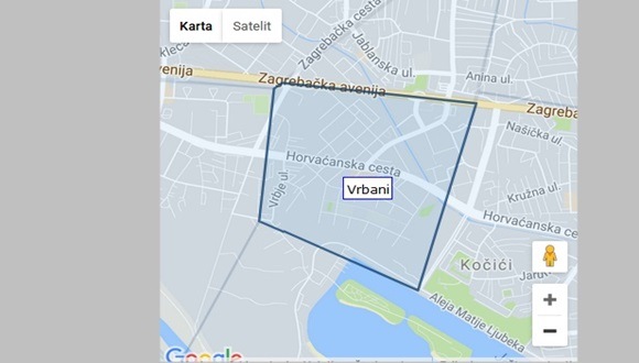 vrbani-mapa-lokacija